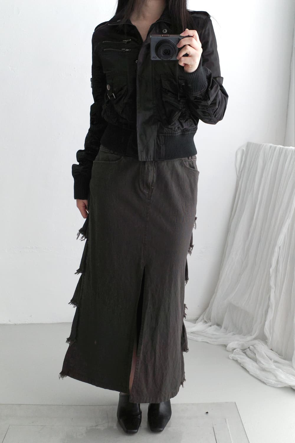 prime) frill long damage skirt 상품이미지6