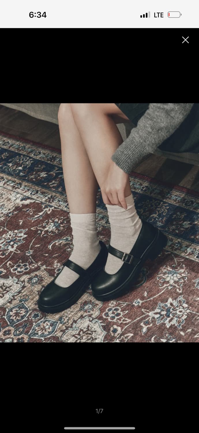 라운드토 청키 메리제인 루디(무신사 커스텀에이드)-2회착용/250사이즈 상품이미지1