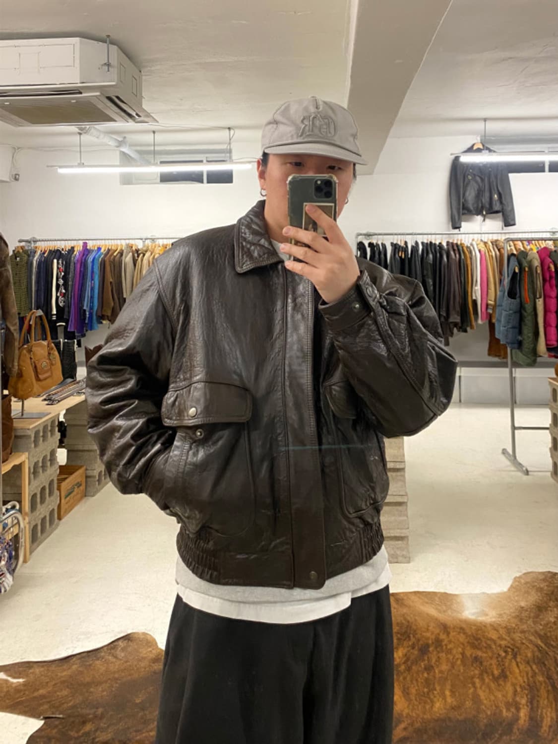 VTG G-1 leather flight jacket 레더 플라이트 자케 상품이미지2