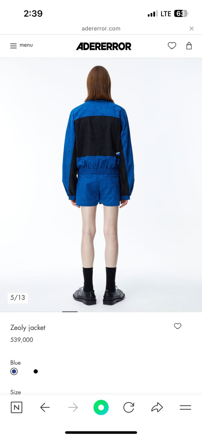 아더에러 zeoly 자켓 XL 상품이미지2