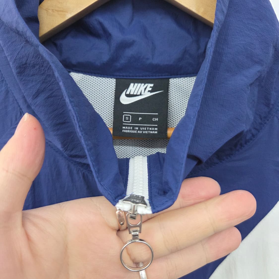 나이키 빅스우시 바람막이 네이비/화이트 남s 상품이미지3