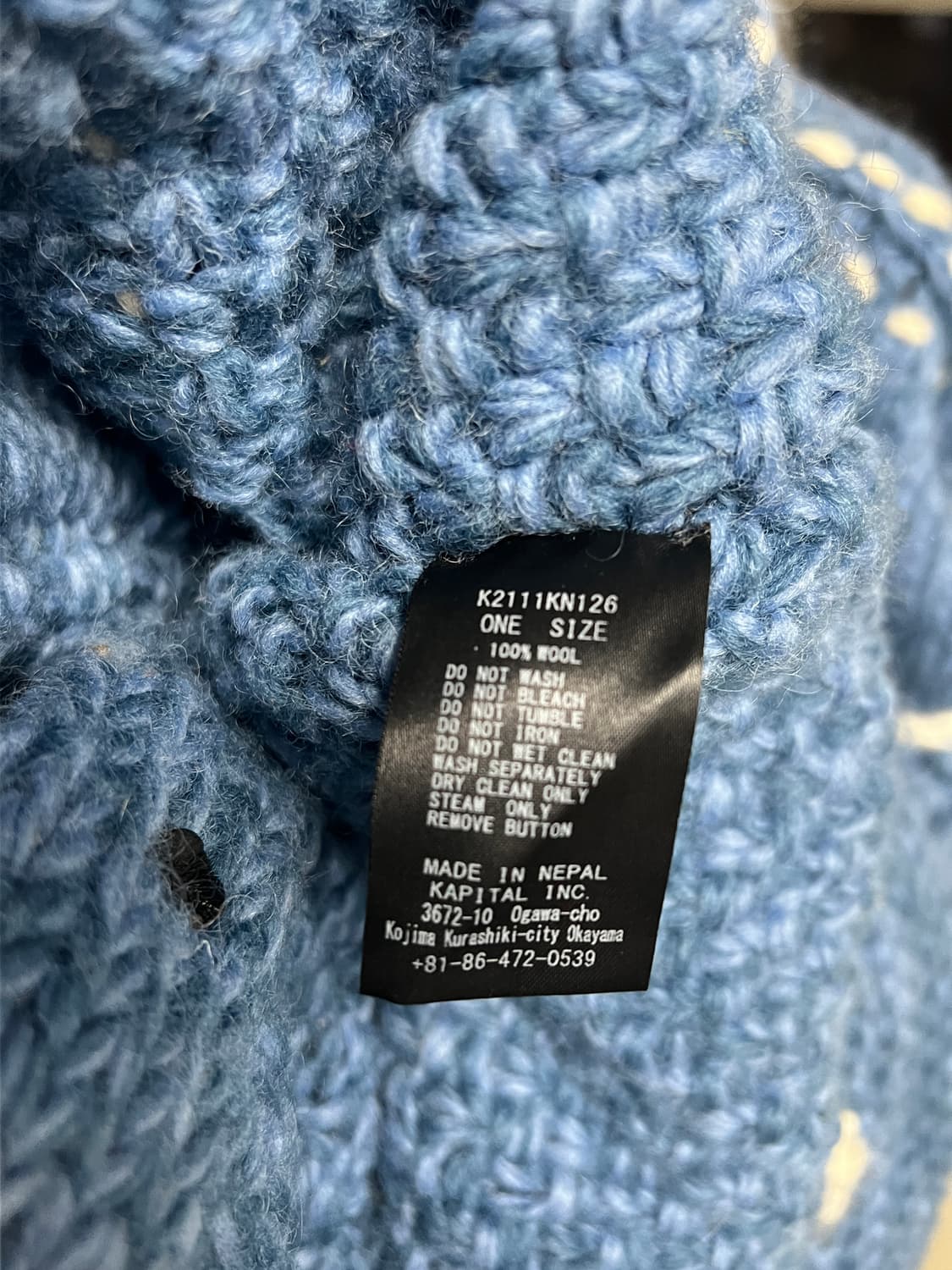 캐피탈 코위찬 가디건 (블루) 상품이미지5