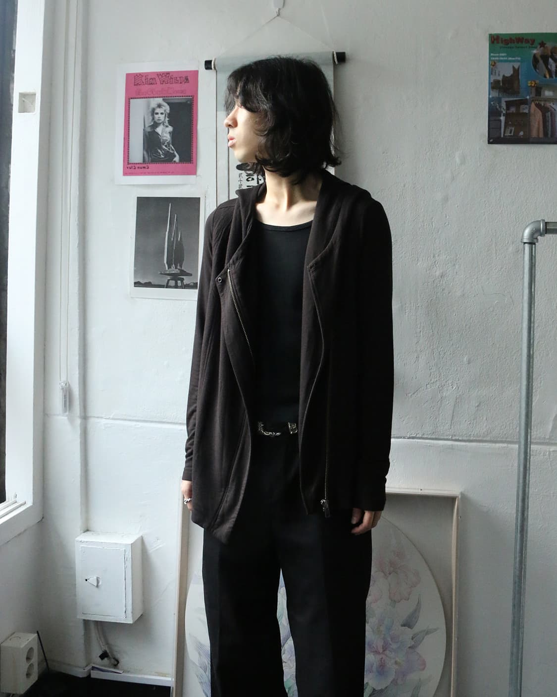 헬무트랭 비대칭 후드 집업 자켓 상품이미지3