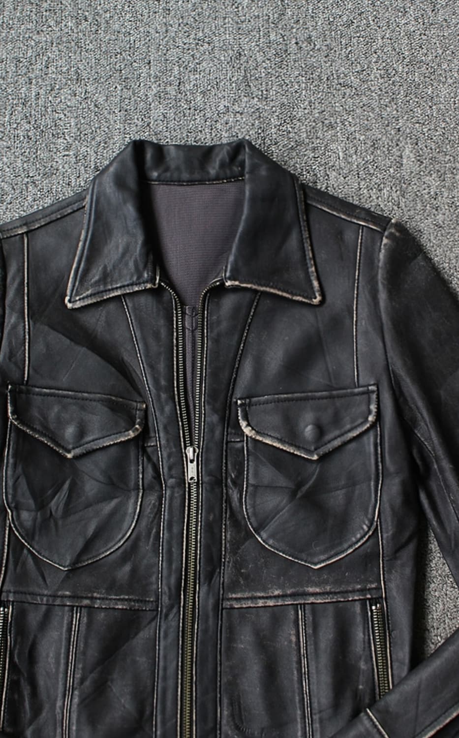 히스테릭 글래머 우먼스 레더 자켓 상품이미지2