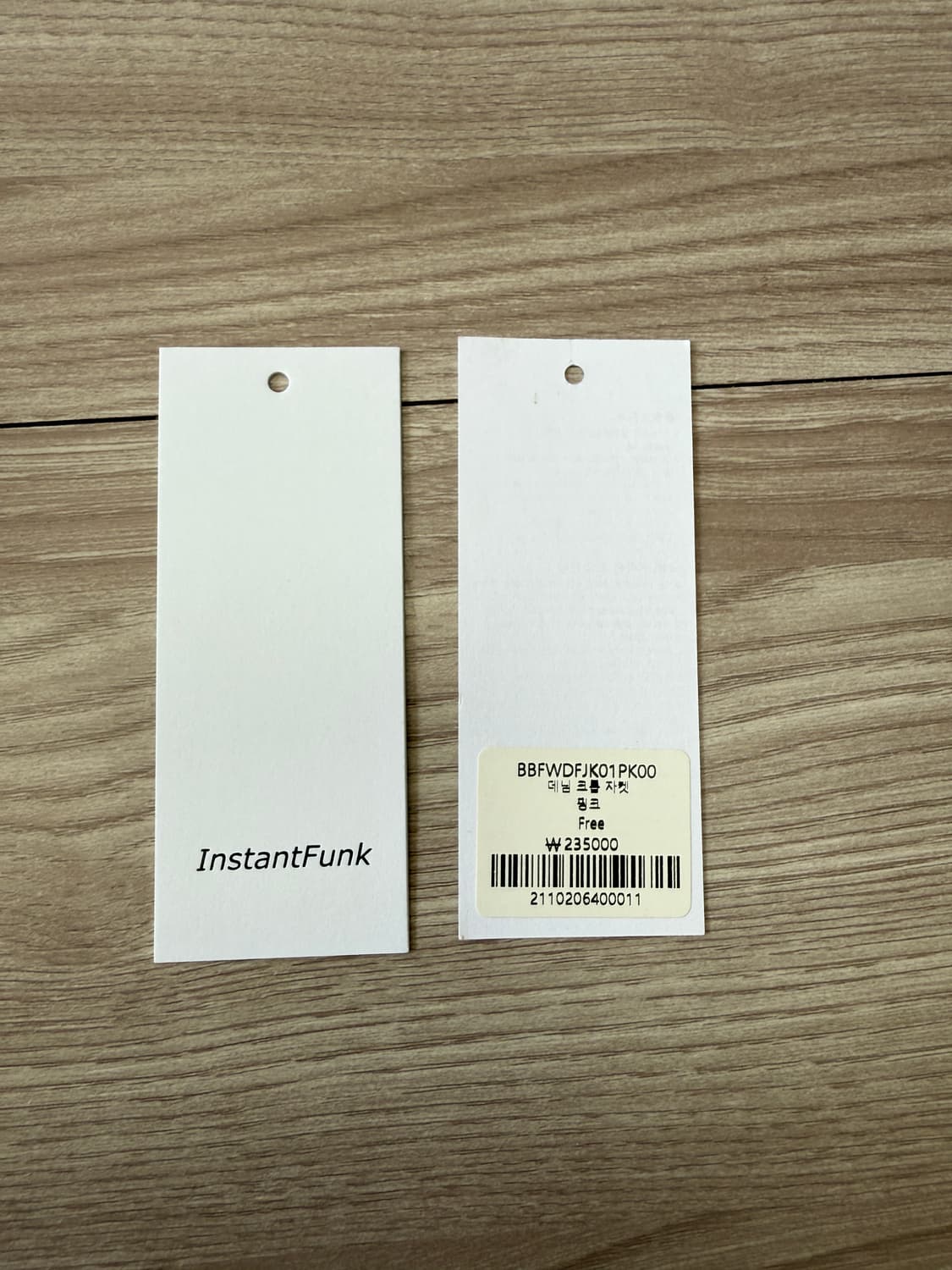 인스턴트펑크 데님 크롭 자켓 핑크 상품이미지10