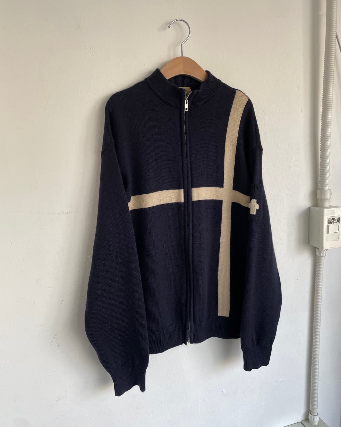Vintage zip-up knit 상품이미지4