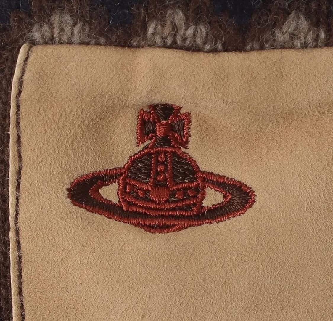 비비안웨스트우드 FAIRISLE 스웨이드 남성 장갑 (새상품) 상품이미지3