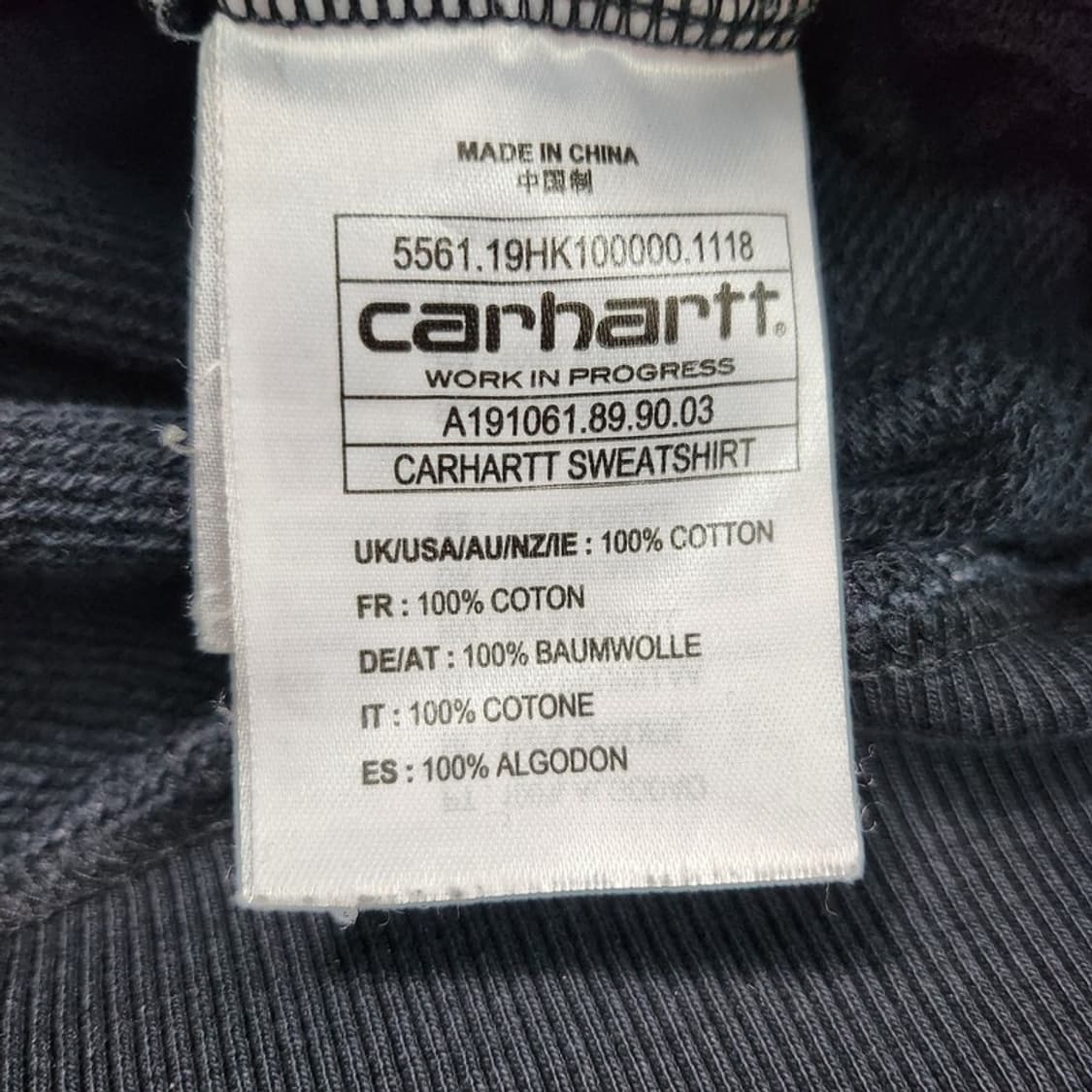 CARHARTT Wip 프린팅 플리스 맨투맨 Men M 상품이미지6