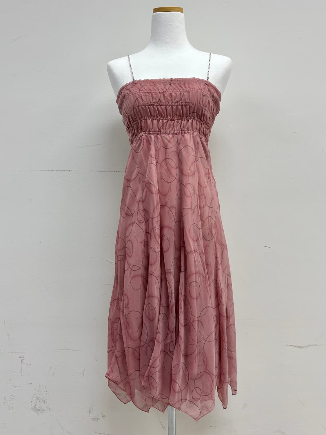 빈티지 핑크 원피스 스커트 상품이미지1