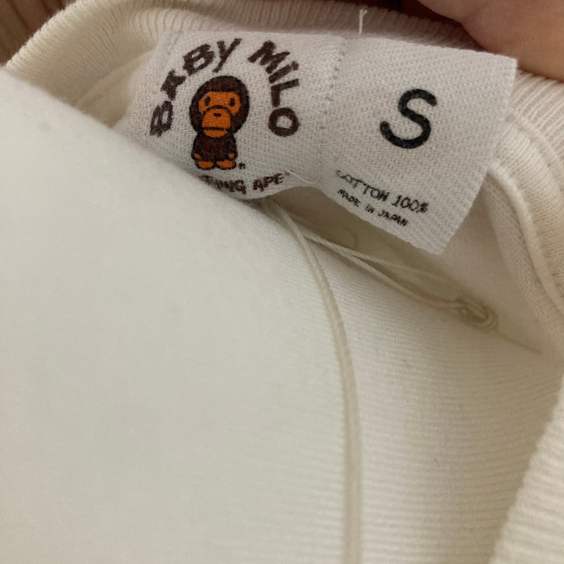 베이프 베이비 마일로 티셔츠 S 상품이미지3