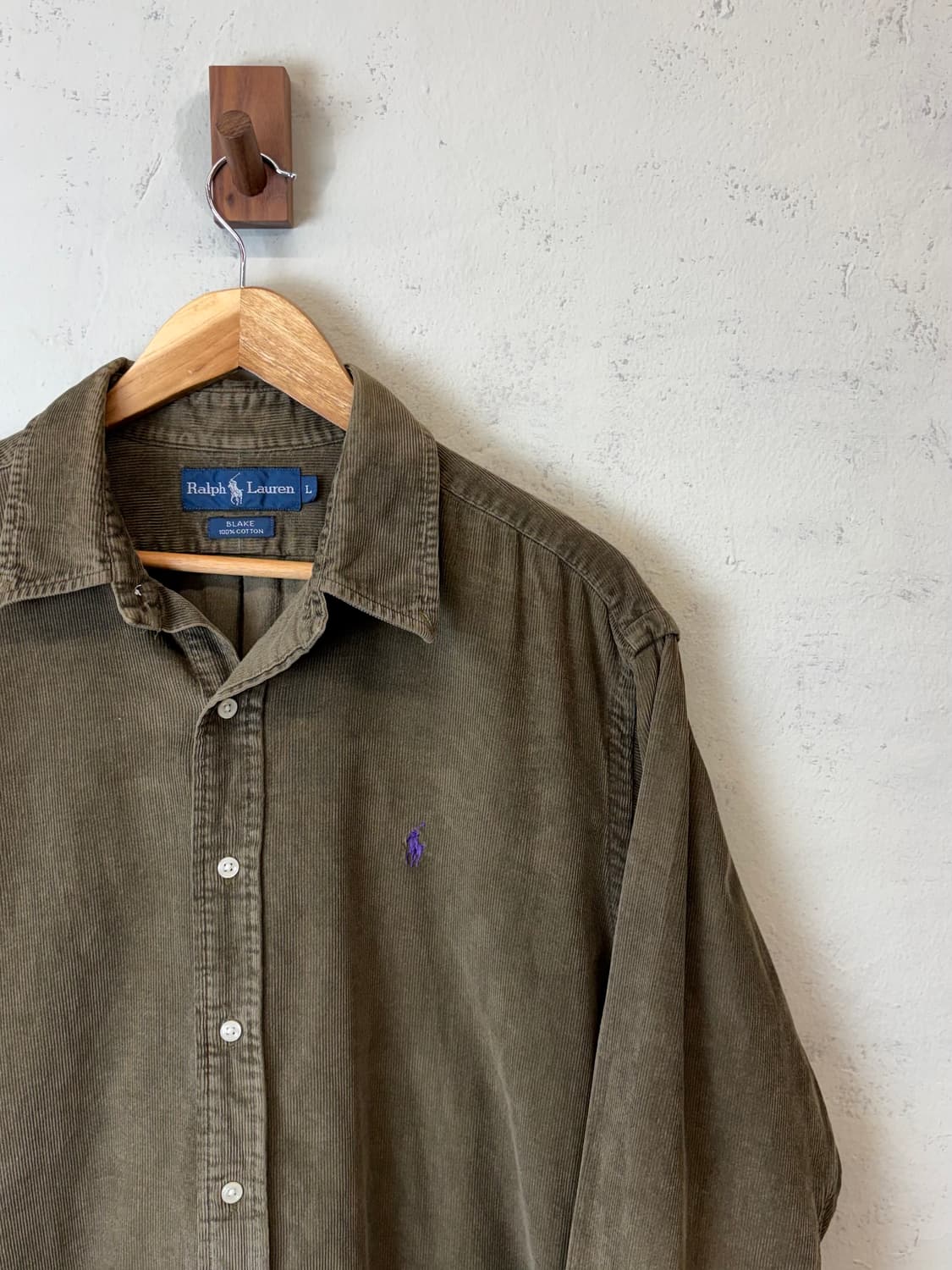 폴로랄프로렌 빈티지 코듀로이 브라운 셔츠 상품이미지2