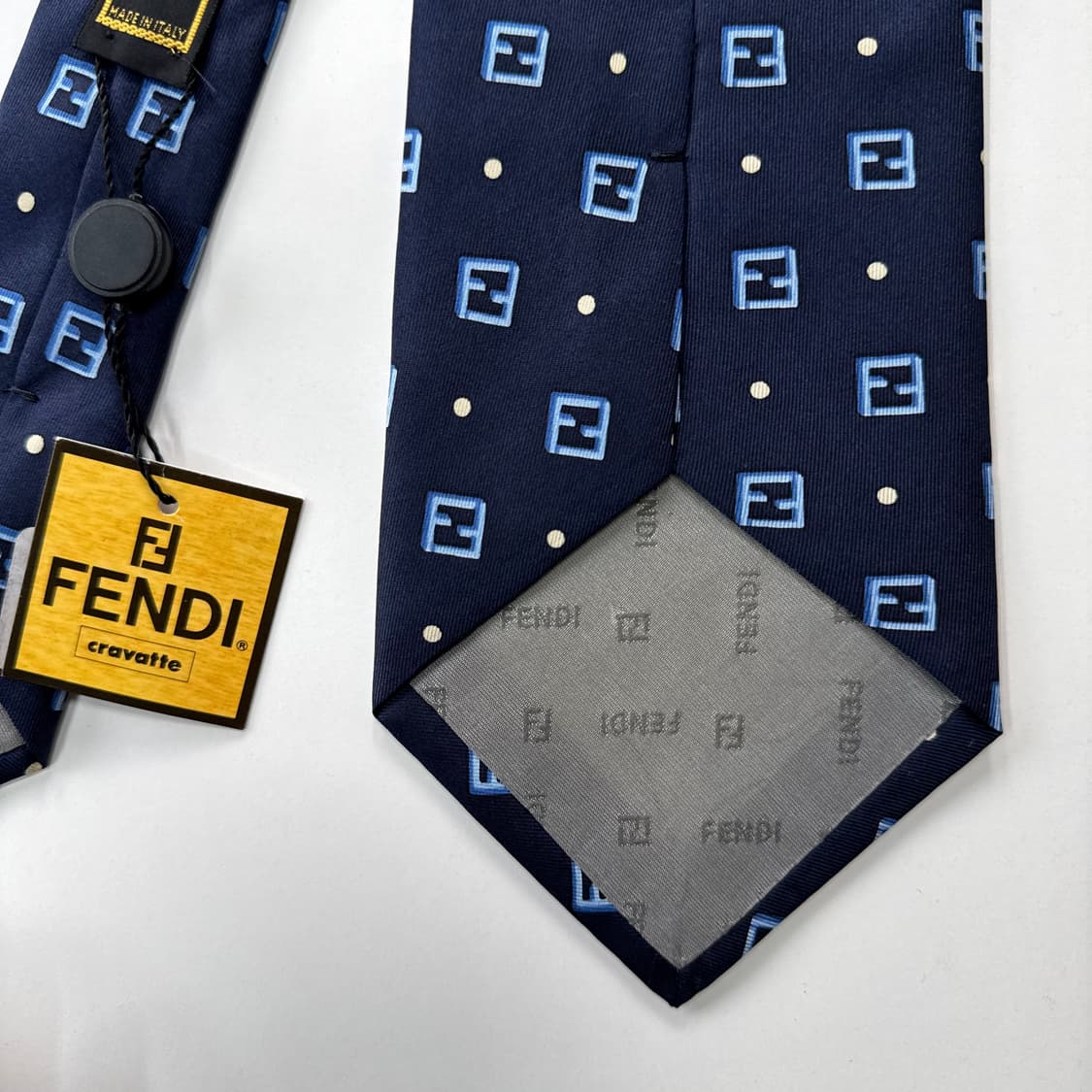 택달린 미사용품 펜디(FENDI) 모노그램 명품 정품 넥타이 상품이미지7
