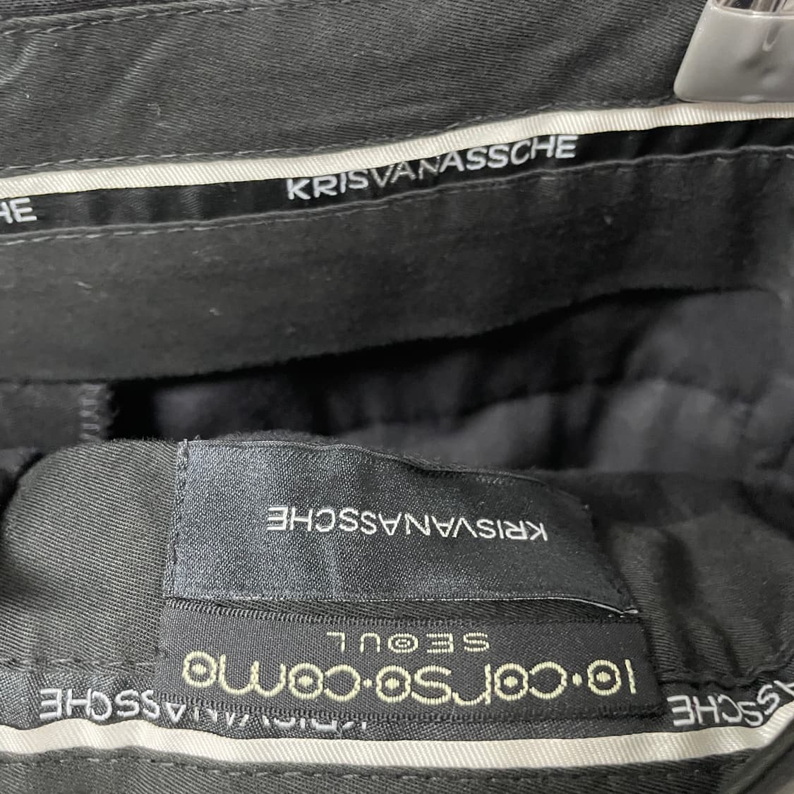 크리스반아쉐 블랙 슬랙스 48 상품이미지5