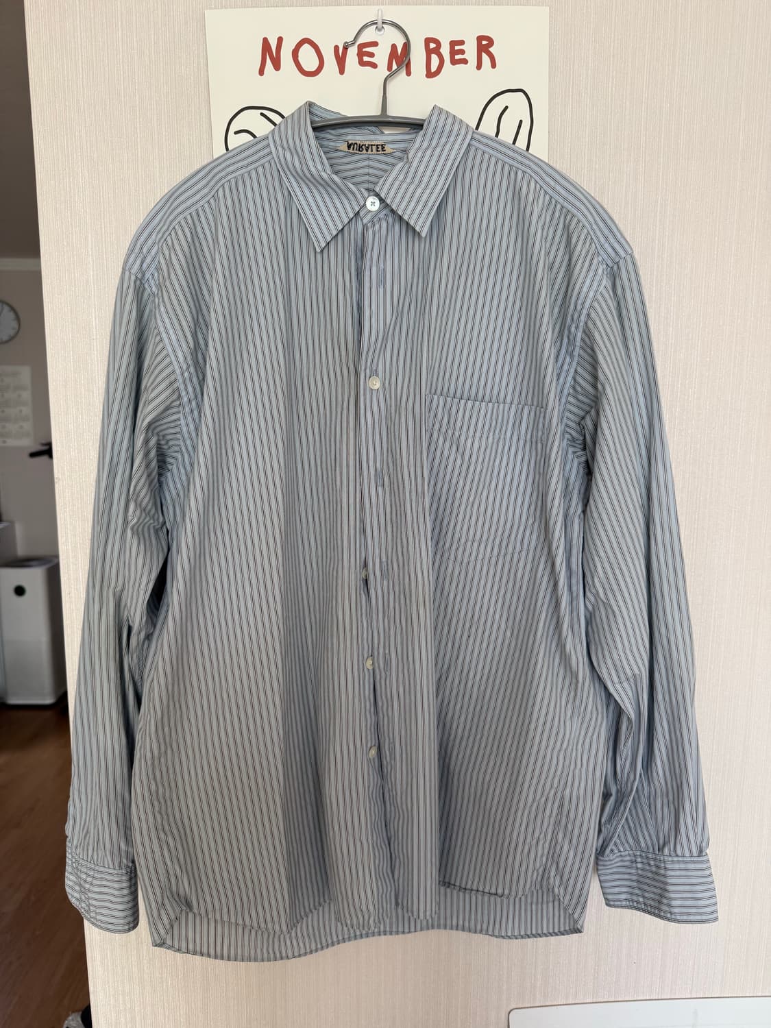 오라리 남자 스트라이프 셔츠 3사이즈 상품이미지1