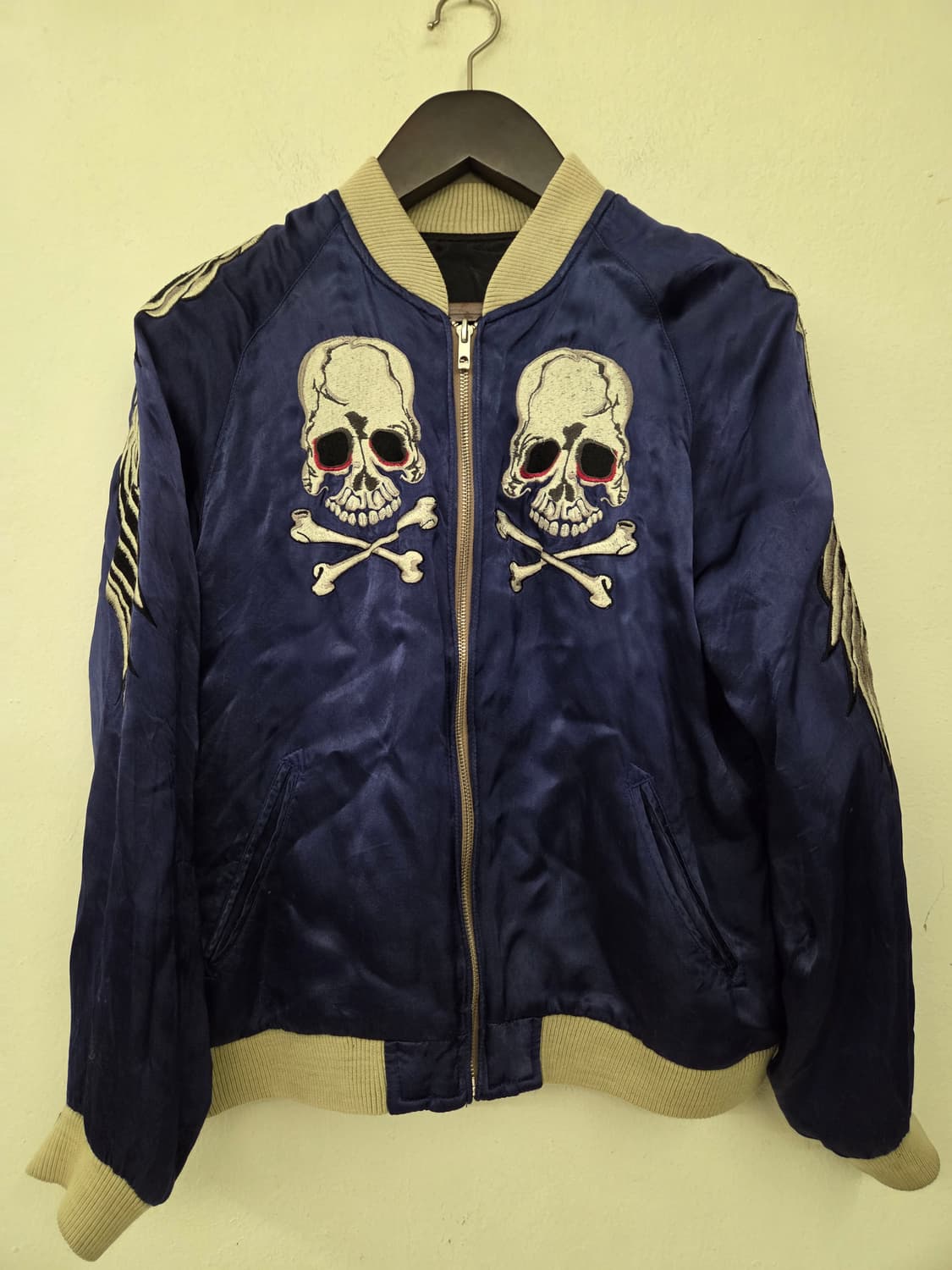 백스트리트 리버시블 크롤러 스컬 자켓 M사이즈 상품이미지1