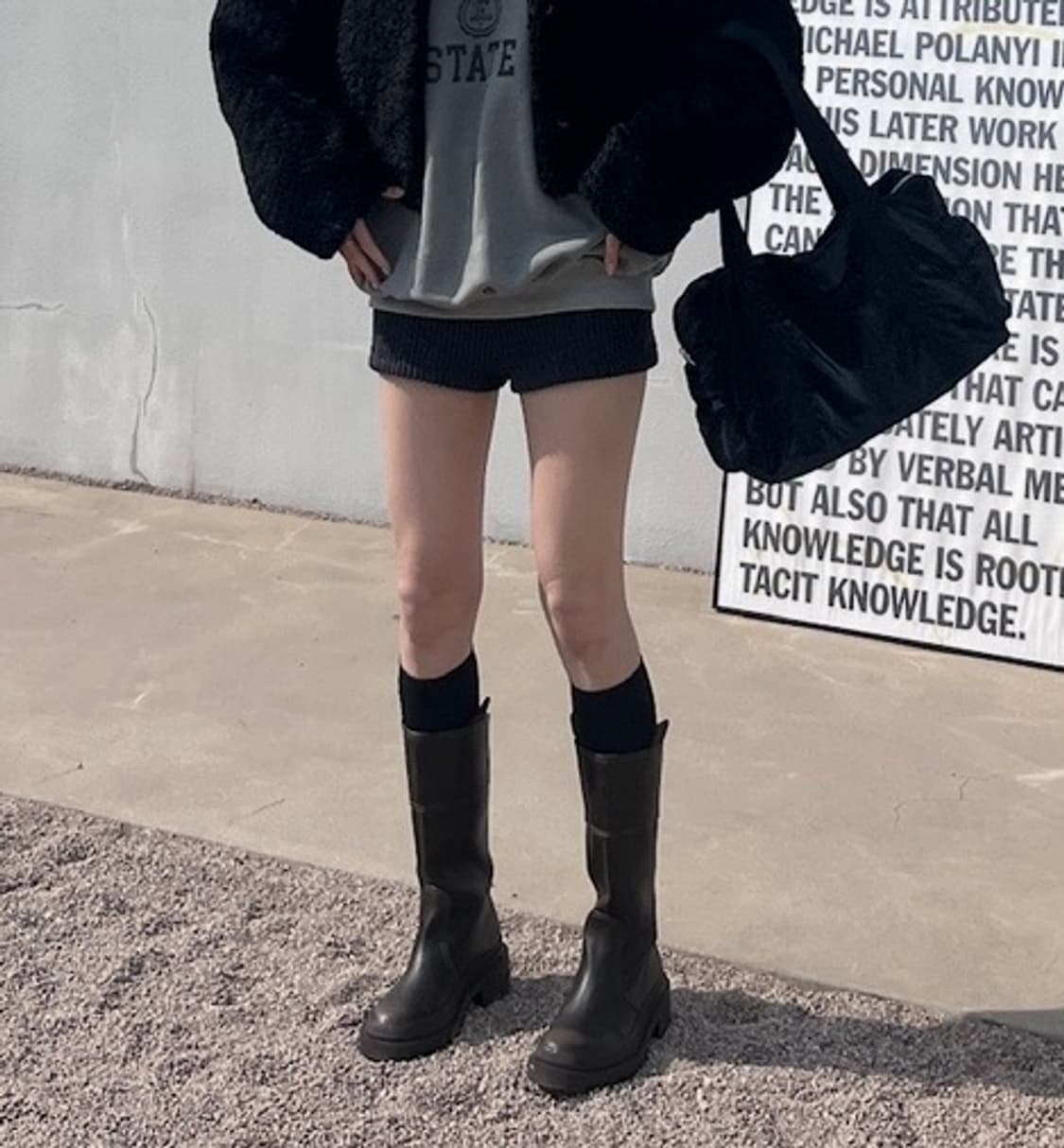 Zara 자라 빈티지 하프 부츠 (다크브라운 / 240) 상품이미지4