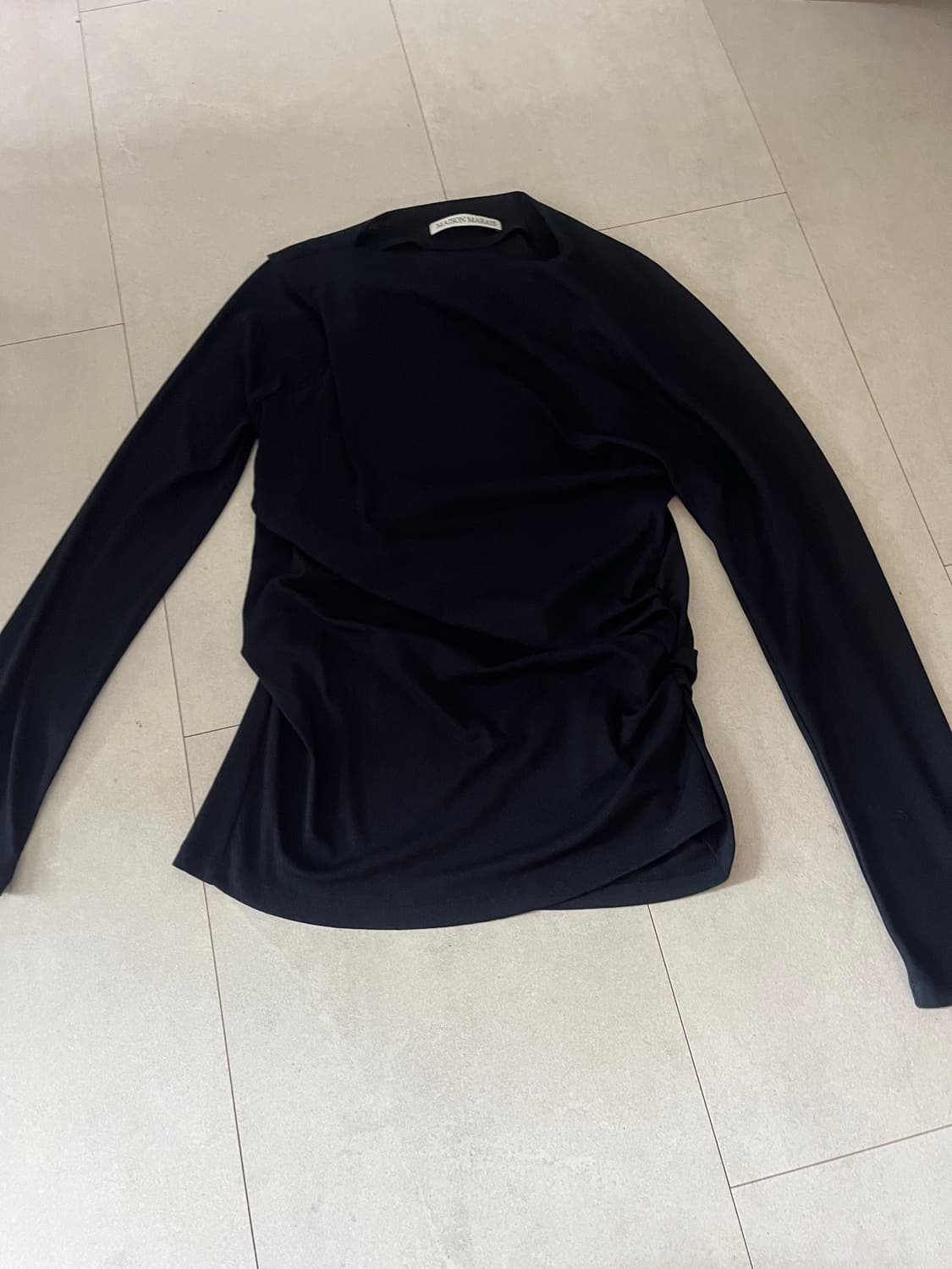 메종마레 wrapping top 다크네이비 36 상품이미지2