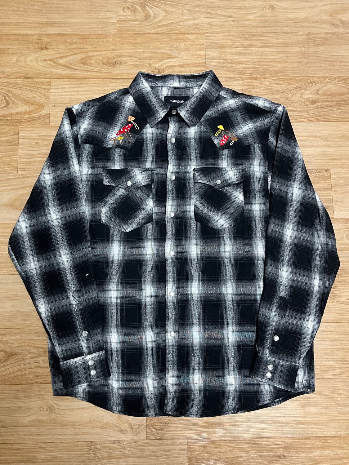마하그리드 머쉬룸 웨스턴 셔츠 M 상품이미지1