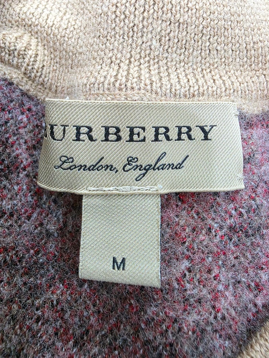 버버리 그래피티 체크 메리노 울 니트 ~44반 상품이미지7