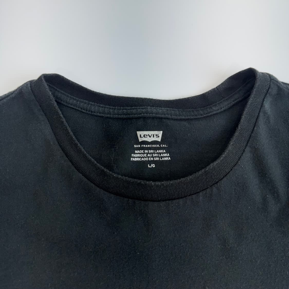Levis 리바이스 레드 그런지 로고 블랙 반팔 상품이미지5