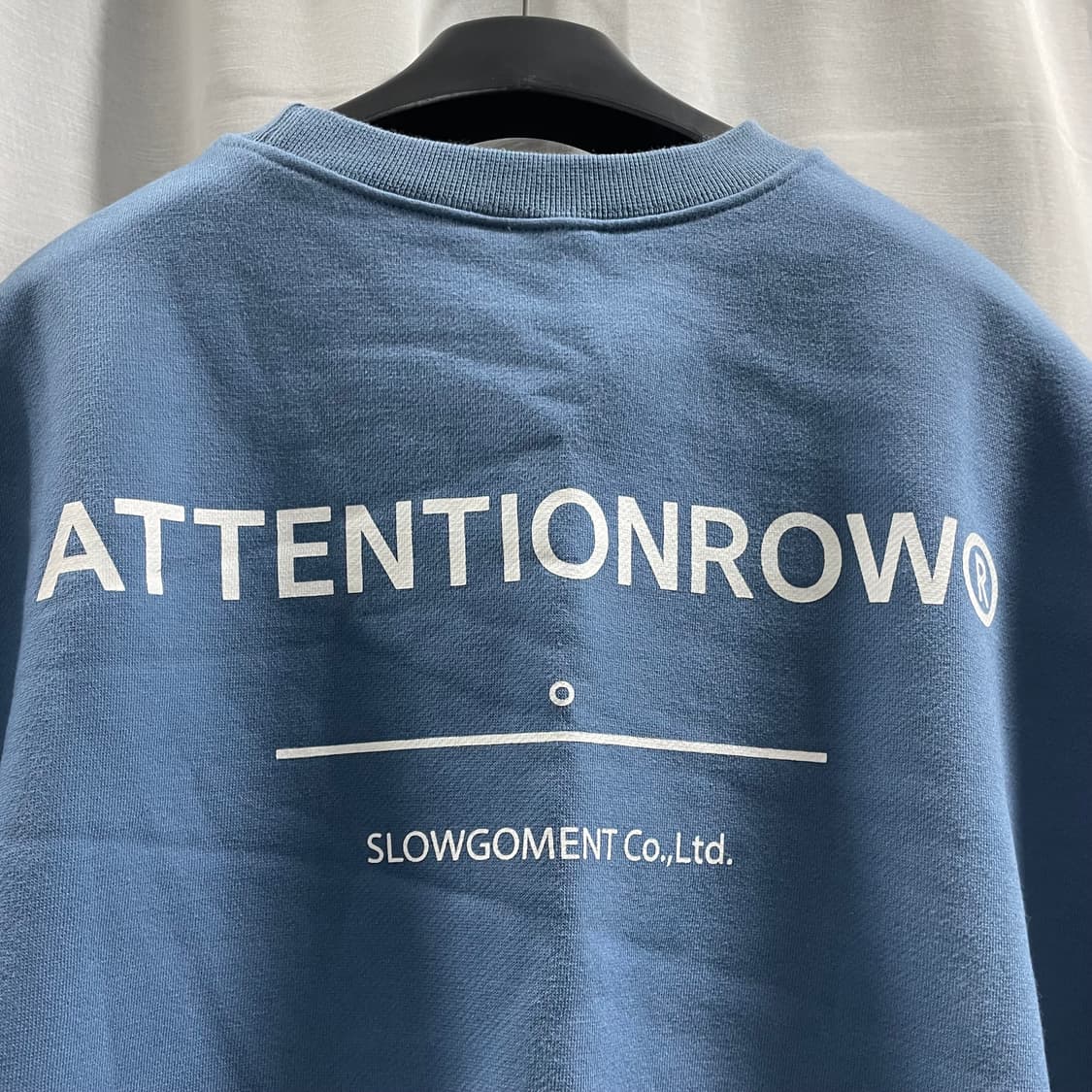 언텐션로우/ 백로고 맨투맨 스웻셔츠 네이비블루/ 2 상품이미지6