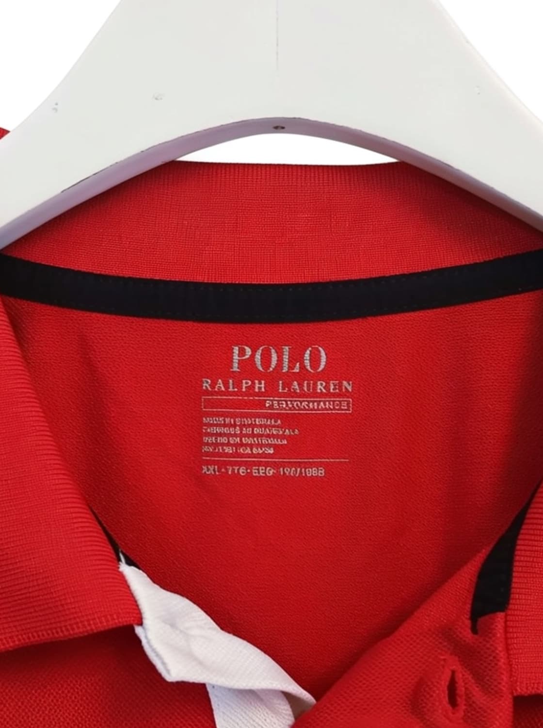 Polo Ralph Lauren 레드 화이트 블랙 배색 폴로셔츠 상품이미지5