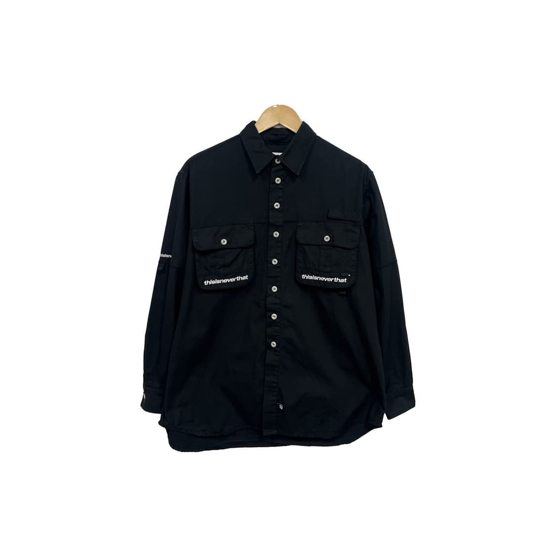 디스이즈네버댓 멀티 포켓 유틸리티 레터링 셔츠 상품이미지1