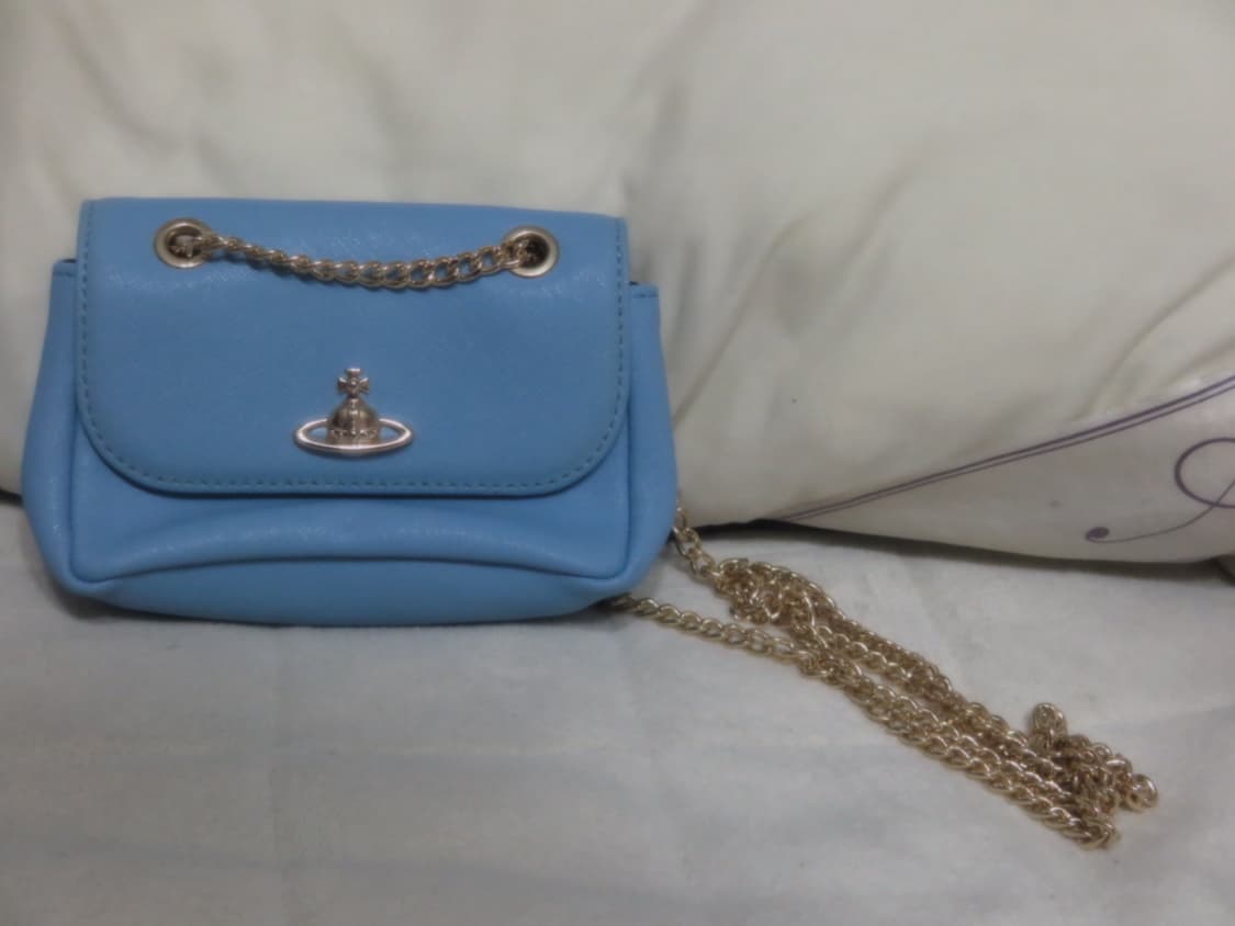 비비안웨스트우드 미니체인백 블루 상품이미지3