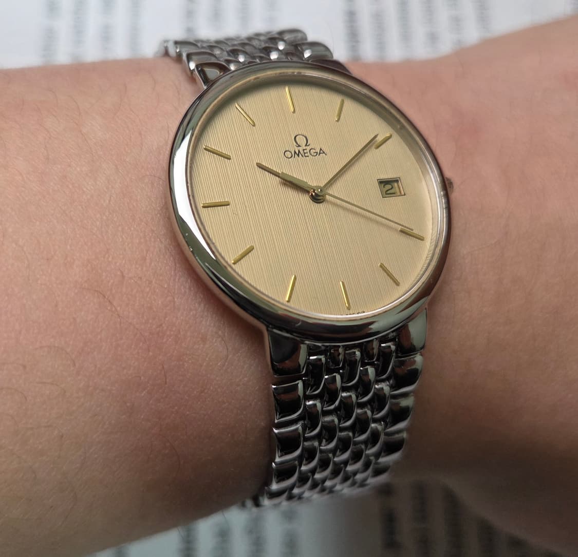 빈티지 오메가 드빌 동전쿼츠 세로판 다이얼 싱글데이트 쓰리침 ver.
 상품이미지9