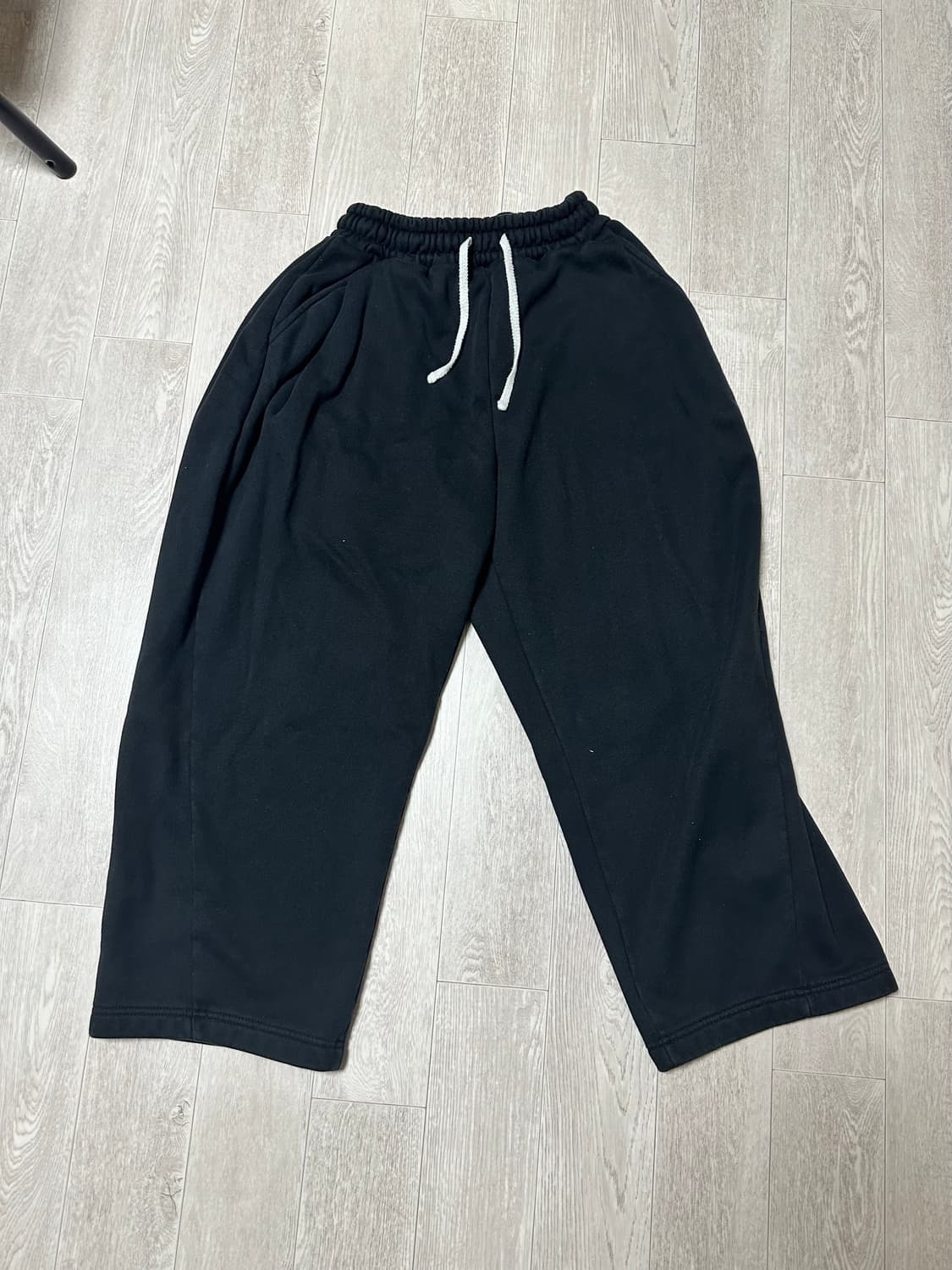 니티드 와이드 기모 스웨트 조거팬츠 상품이미지1