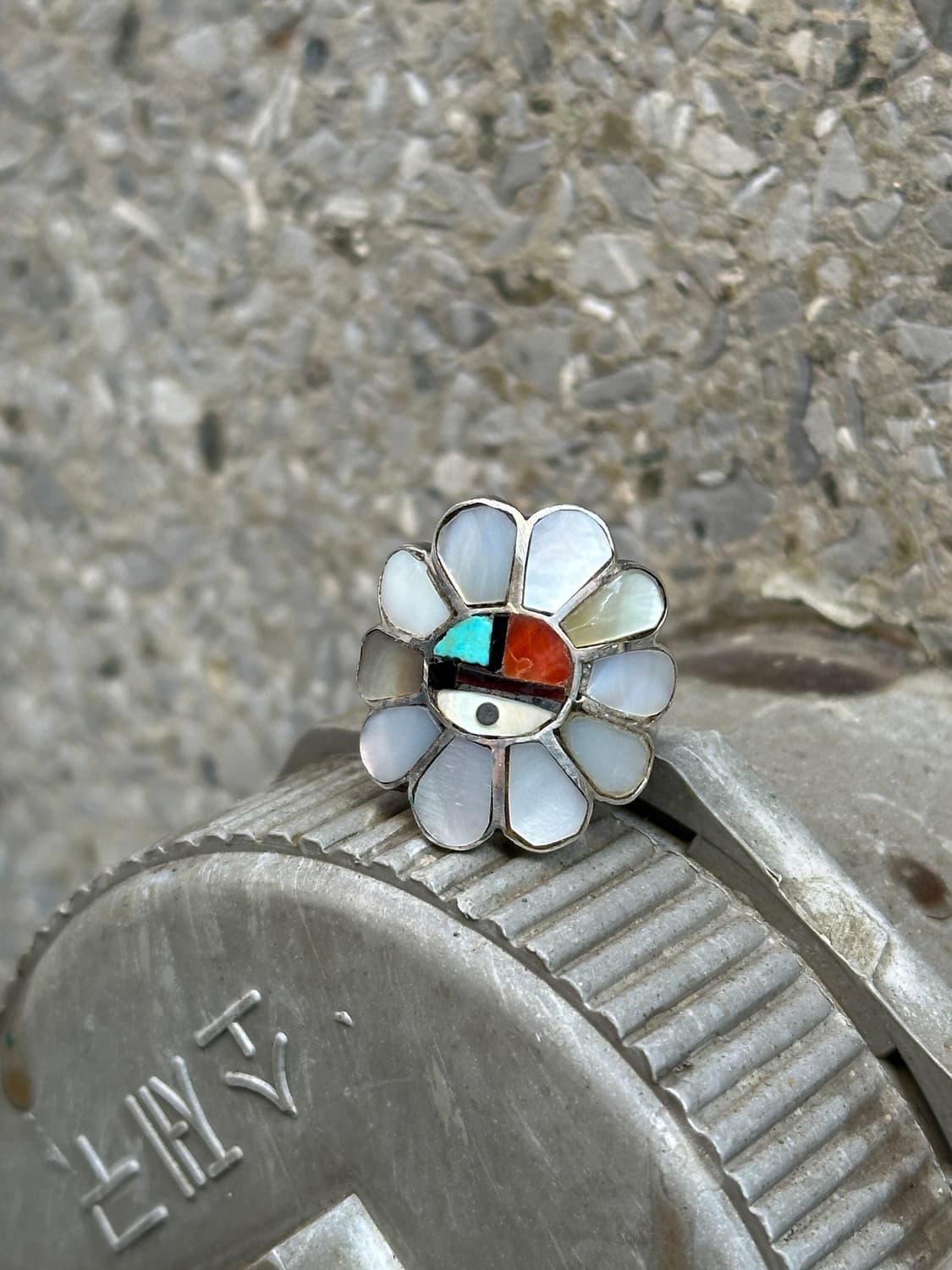 Zuni Sunflower 925Silver Ring 상품이미지1