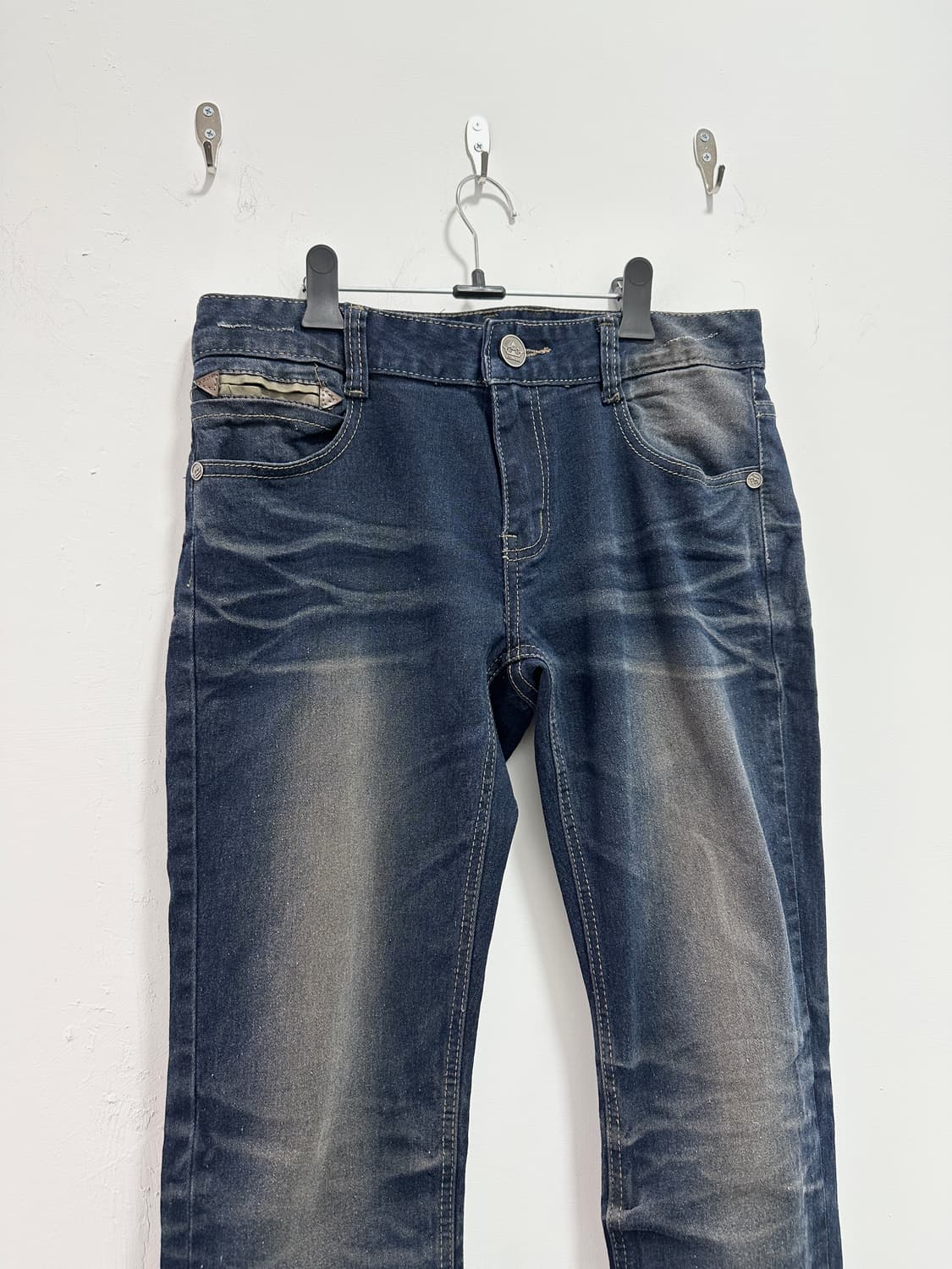 Vintage fade lines washing denim pants 상품이미지5