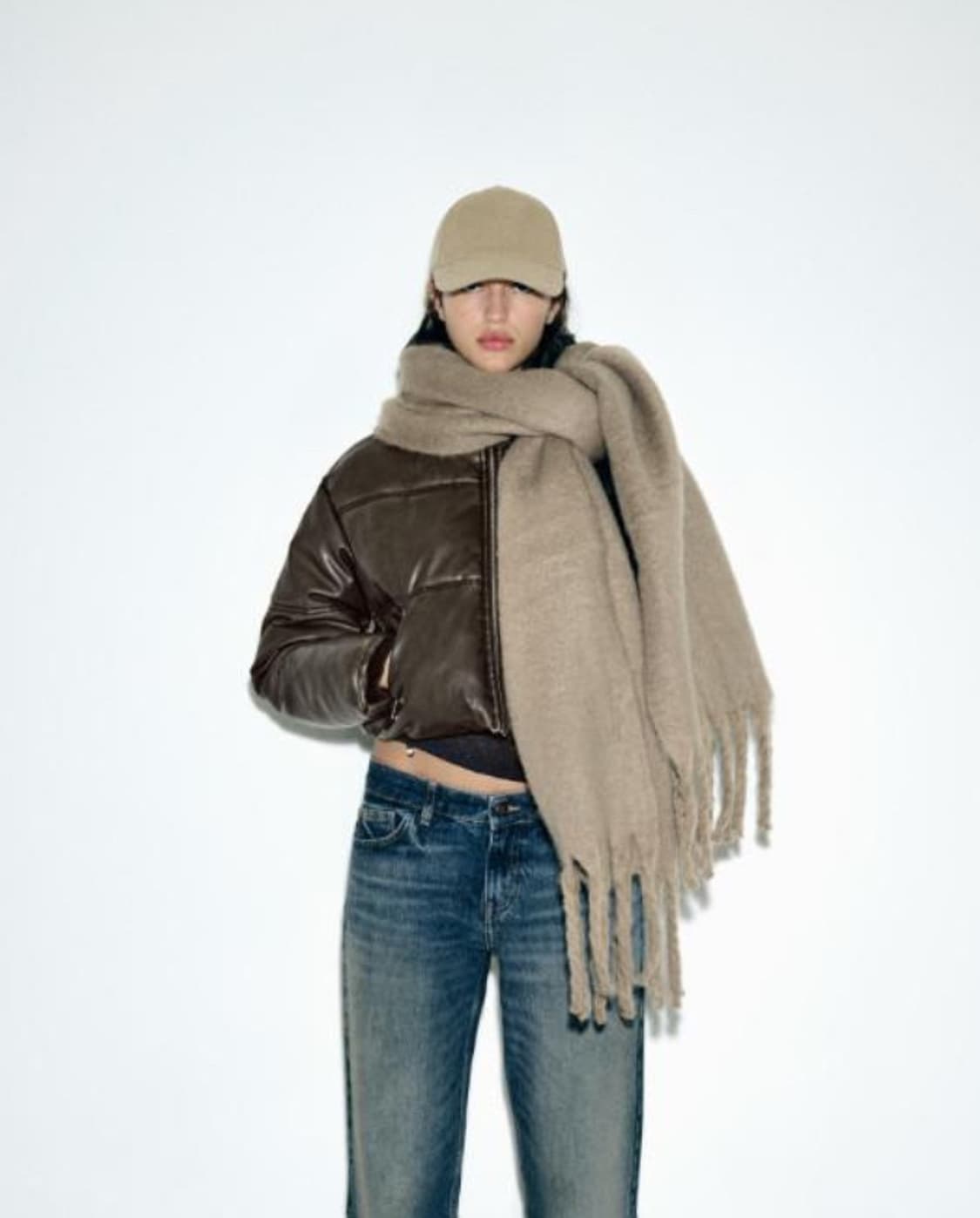 자라 레더숏패딩 상품이미지1