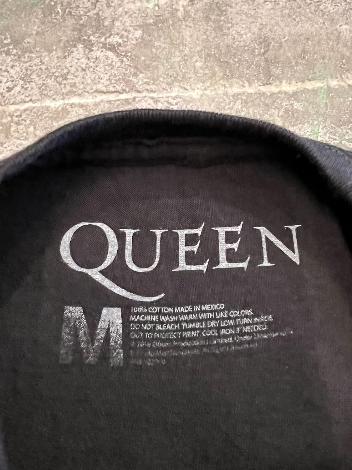 [M] 퀸 QUEEN 밴드 티셔츠 공연 그래픽 반팔 블랙 상품이미지6