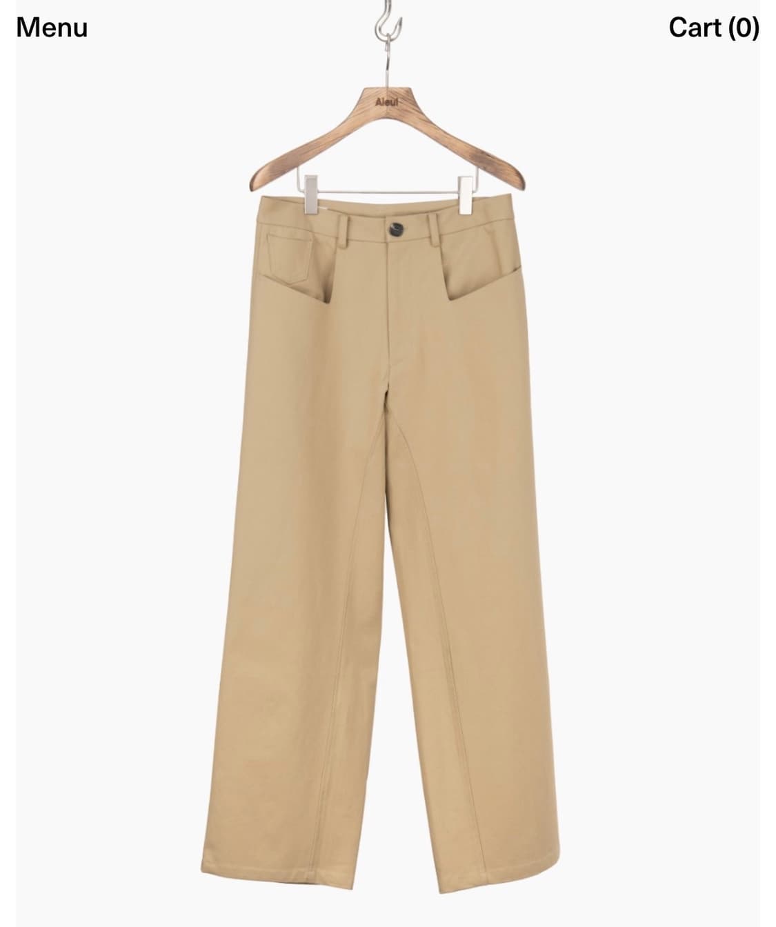 아이엘 Aieul Armony Trousers 베이지 48사이즈 상품이미지1