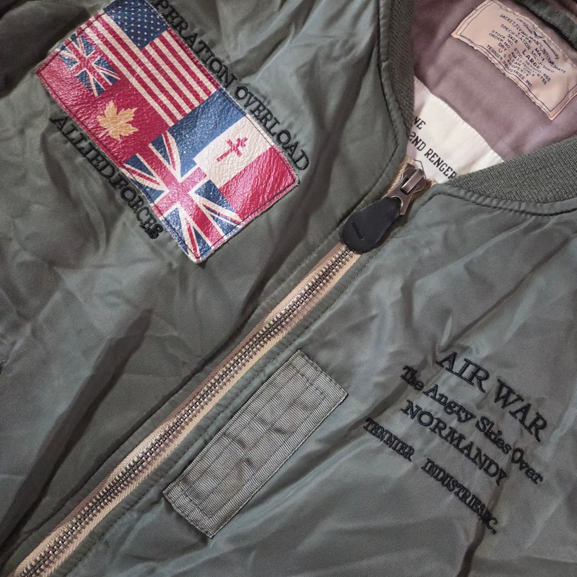 엑스톤즈 테니어 ma-1 플라이트 봄버 자켓 L 상품이미지4