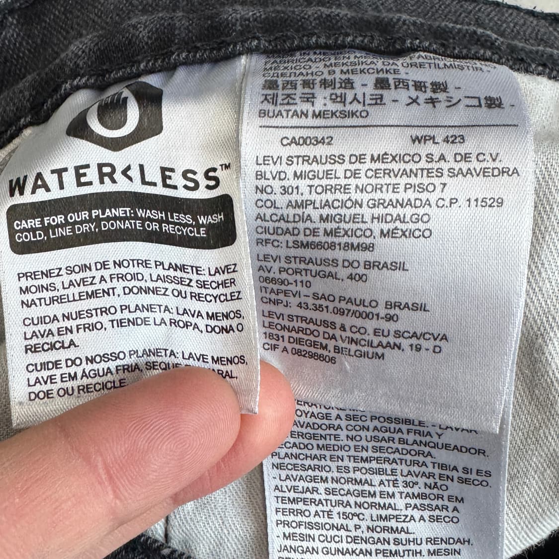 리바이스 559 흑청 새깅 데님팬츠 상품이미지7