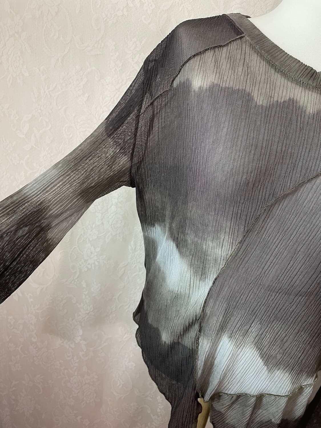 타이다이 시스루 언발 티 상품이미지2