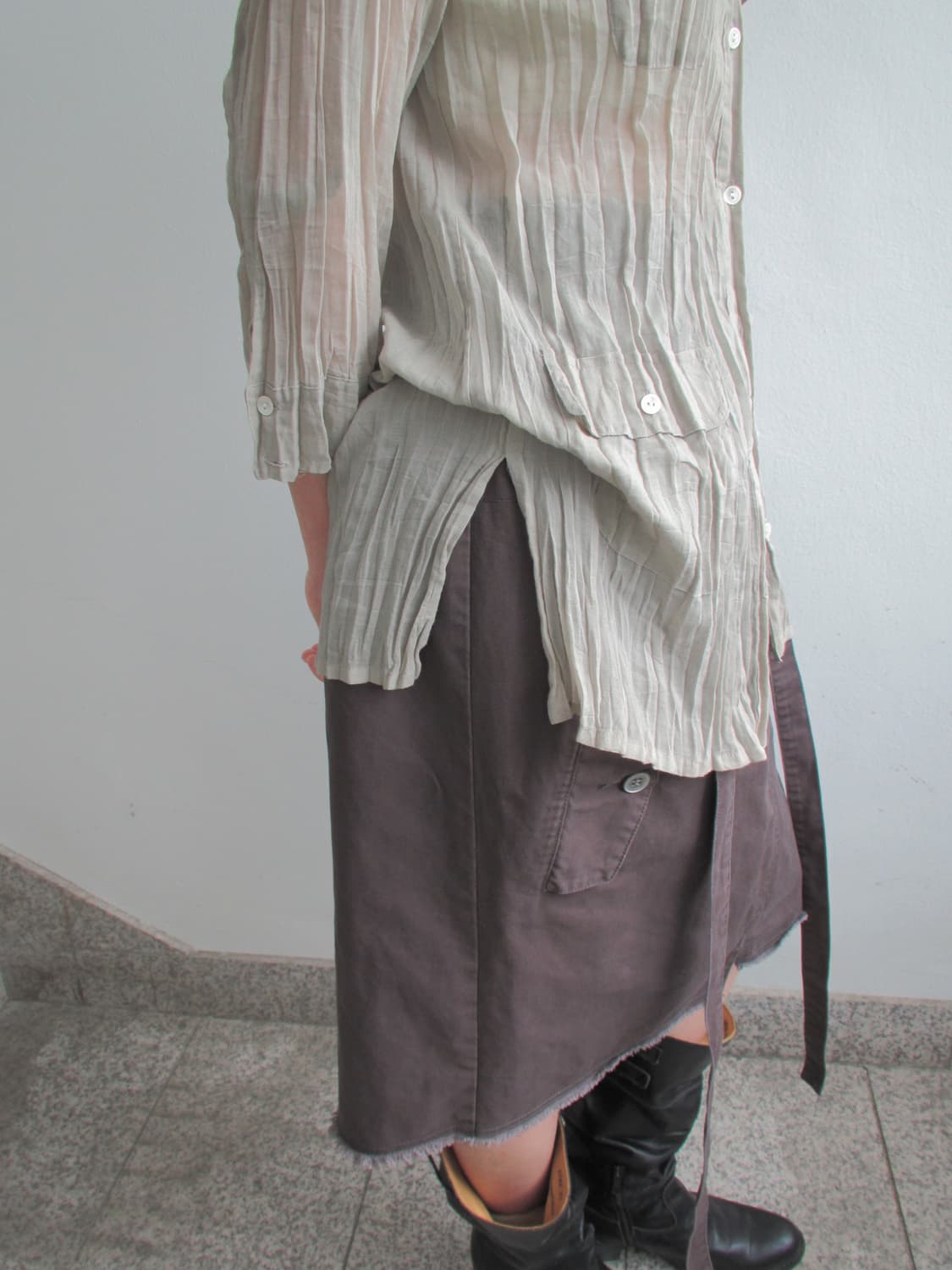 P.Lapim wrinkle blouse 상품이미지4