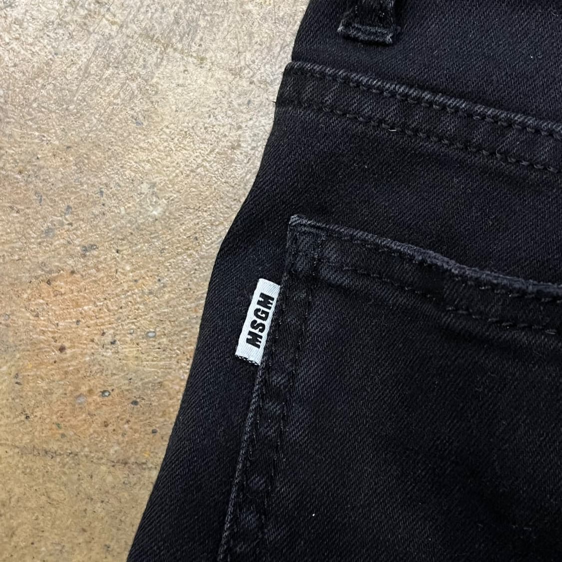 [정품] MSGM 엠에스지엠 블랙 데님 팬츠 b10 상품이미지7