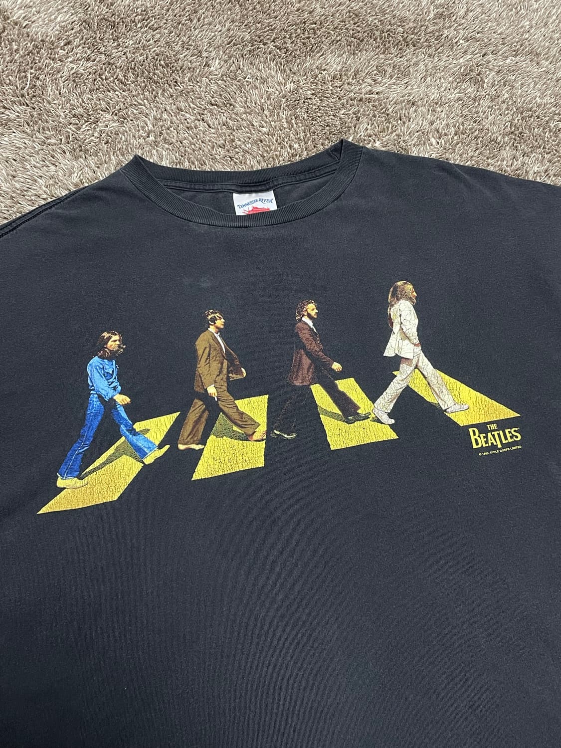 90s 비틀즈 애비로드 빈티지 밴드 티셔츠 beatles 상품이미지1
