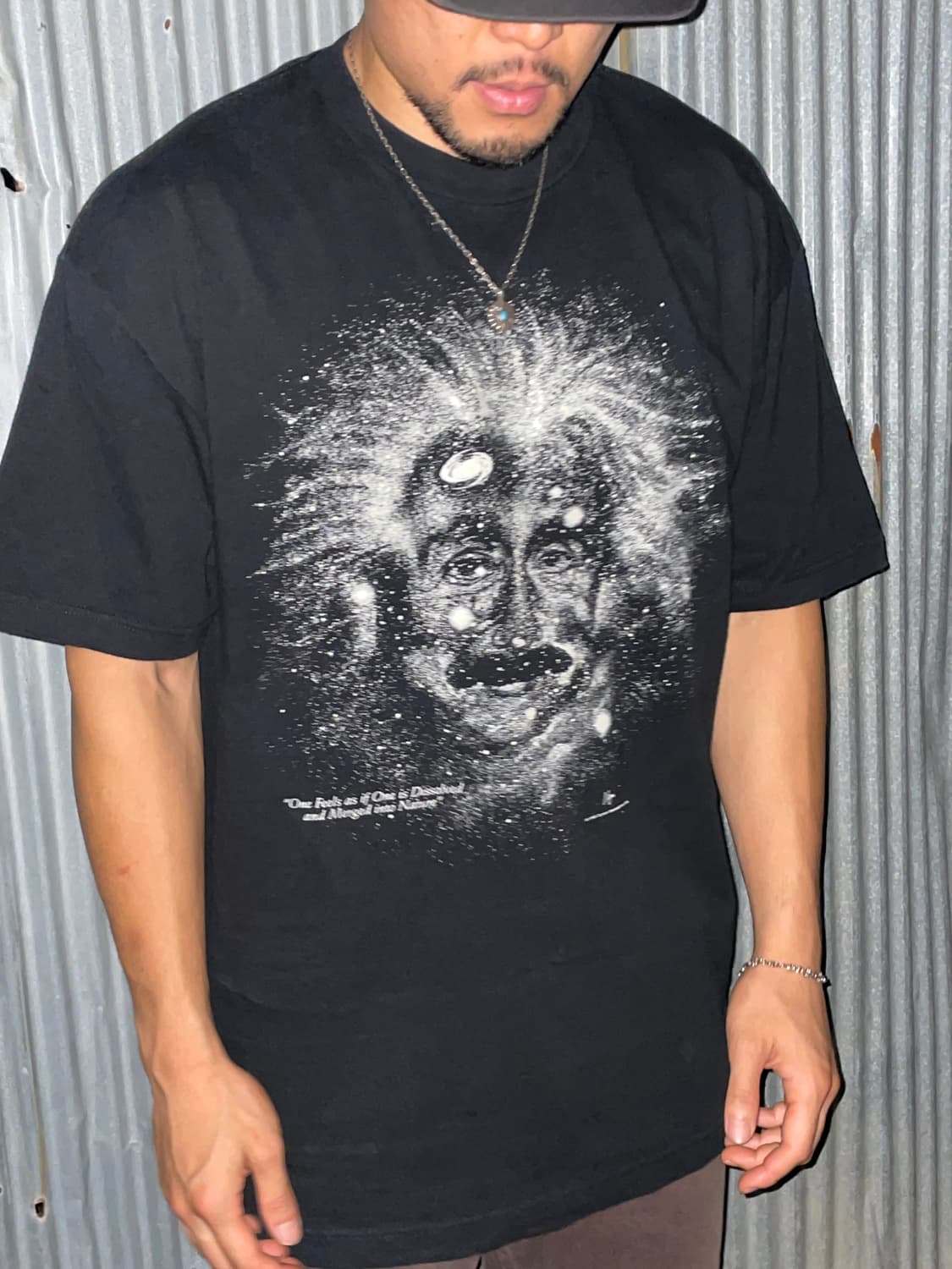90s Einstein Glow-in-the-dark T Shirt 상품이미지7