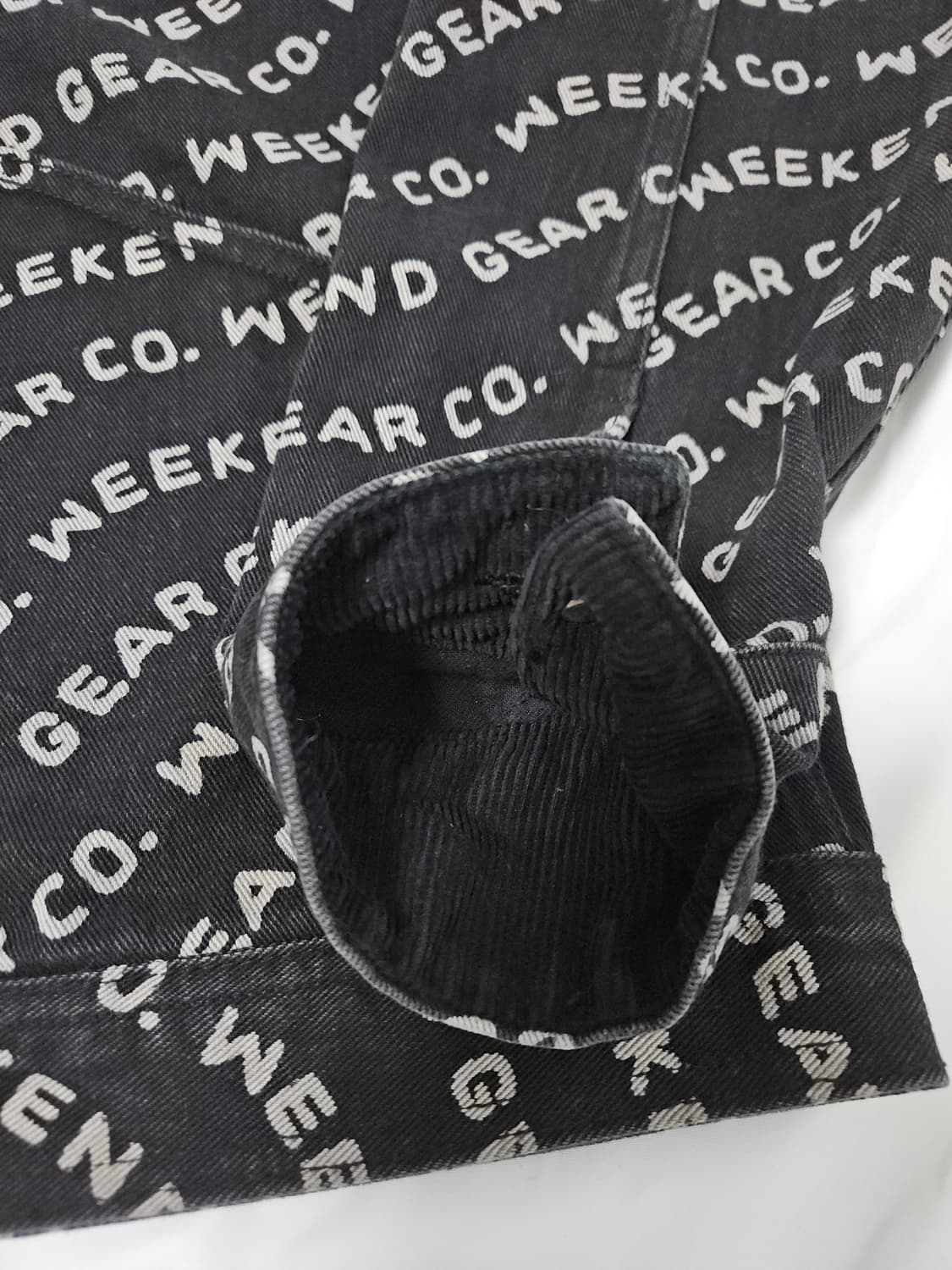 위켄더스 WAVY 데님자켓 워크 코튼 블루종 M 상품이미지4