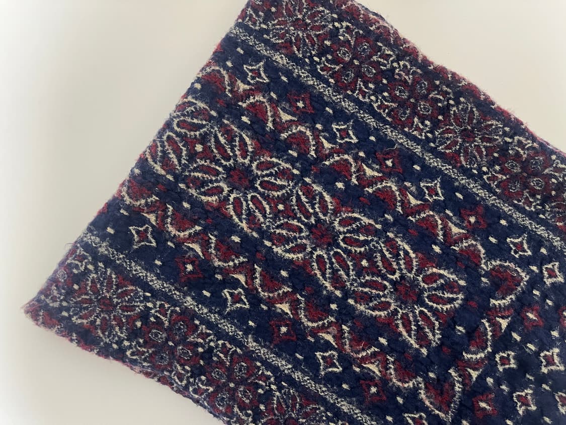 캐피탈 축융 울 반다나 머플러 네이비 상품이미지2