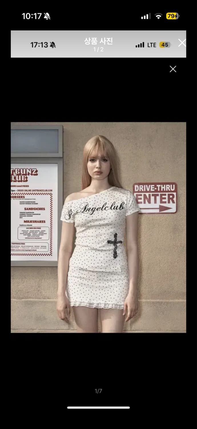 일리오 원숄더 Star Angel one shoulder t-shirts 상품이미지1