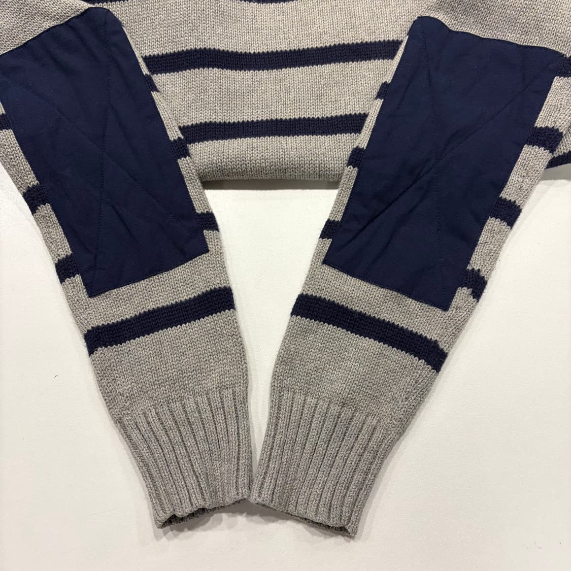 [XL] 폴로 랄프로렌 엘보패치 스트라이프 니트 긴팔 B652 상품이미지6