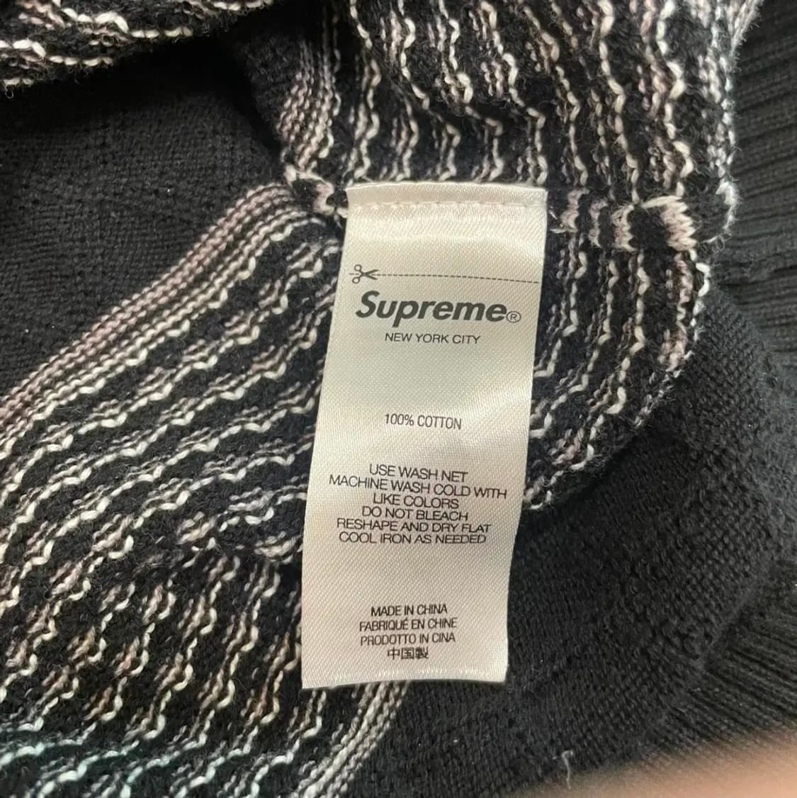 슈프림 21fw  니트 폴로 롱슬리브 m 상품이미지4