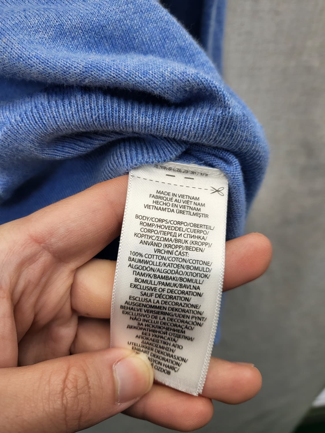 폴로 랄프로렌 블루 라운드넥 니트 상품이미지4