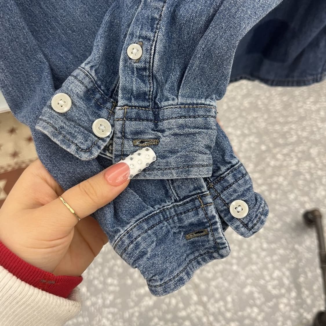 트루릴리전 컨트리 레트로 빈티지 데님 셔츠 S C10107 상품이미지7