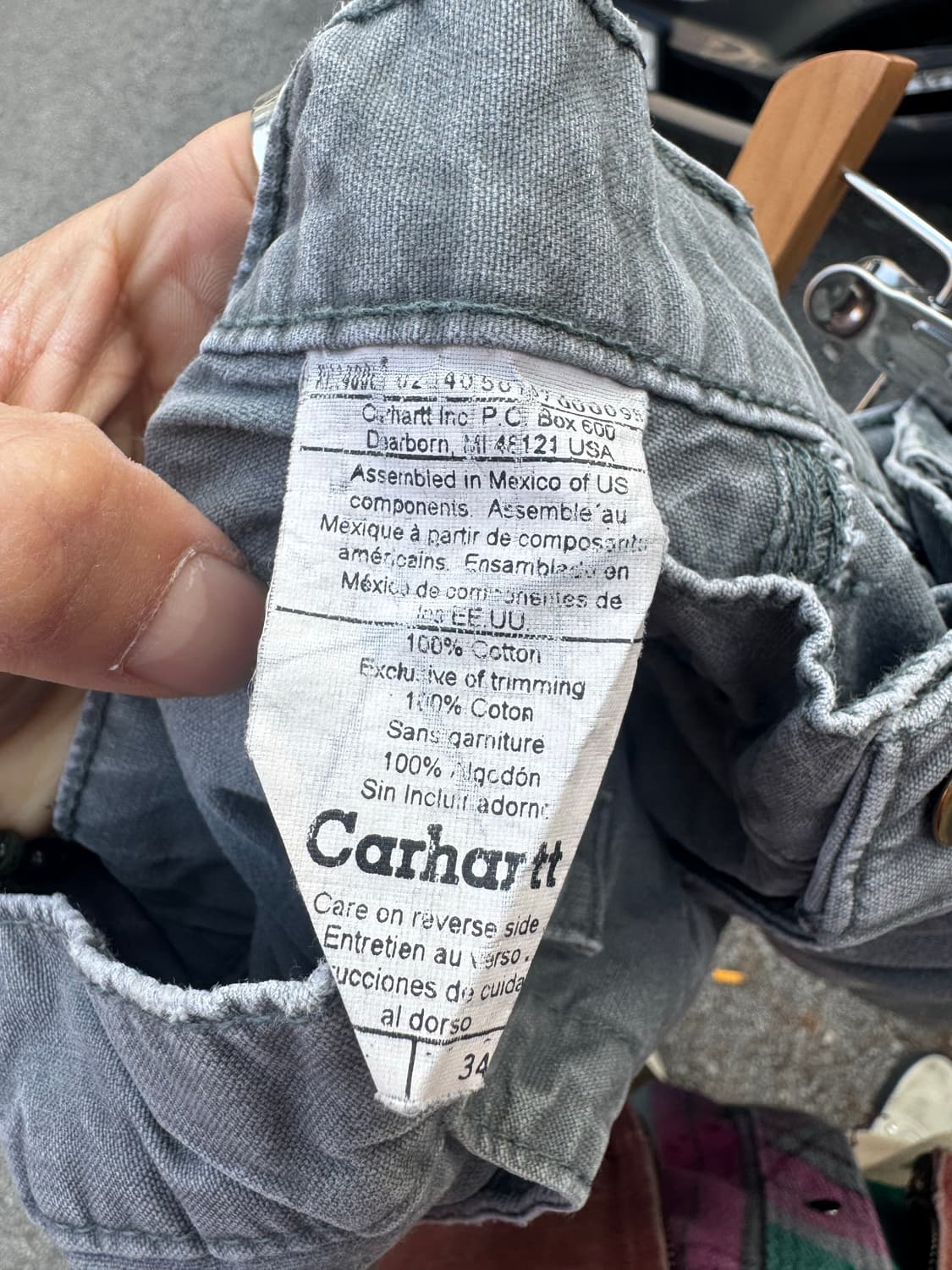 00s 칼하트 빈티지 b151 fat 큰가죽탭 카펜터 싱글니 워크 팬츠 상품이미지7